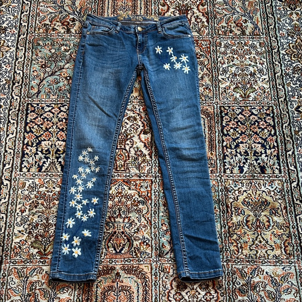 Desigual daisy Embroidered Women's Skinny Jeans